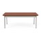 Lesro Newport Coffee Table Metal Frame 20x40in High Pressure Laminate Top, Silver, Blossom Cherry top NP0840 - alternate 1